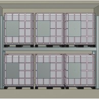 Containers aislados para el almacenaje de IBC/GRG